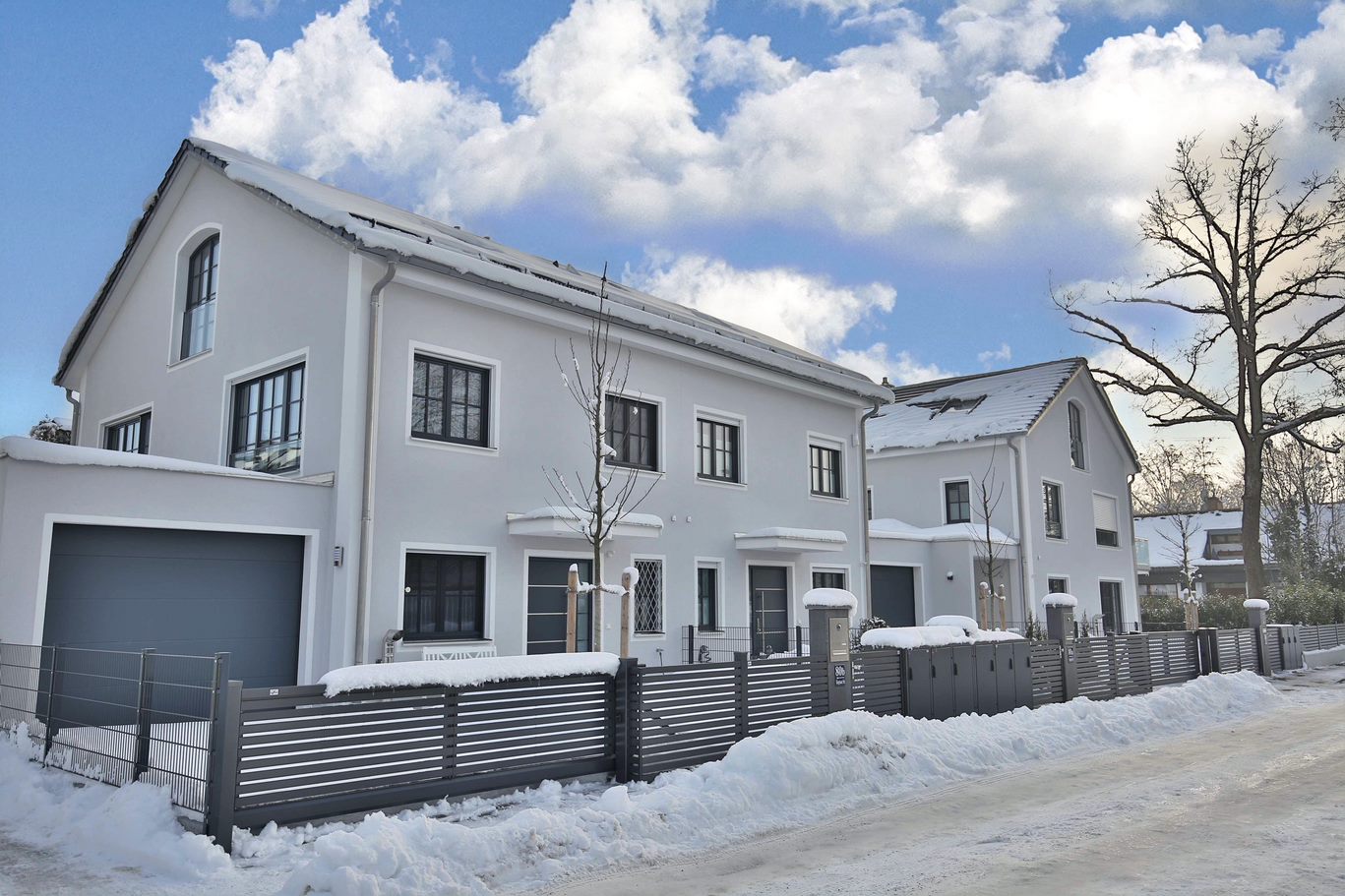 Neubau Doppelhaushälfte in München Waldtrudering