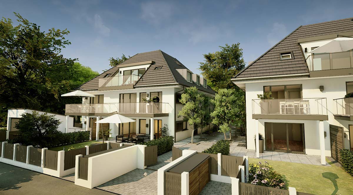 Neubauprojekt 10 exklusive Wohnungen München Waldtrudering